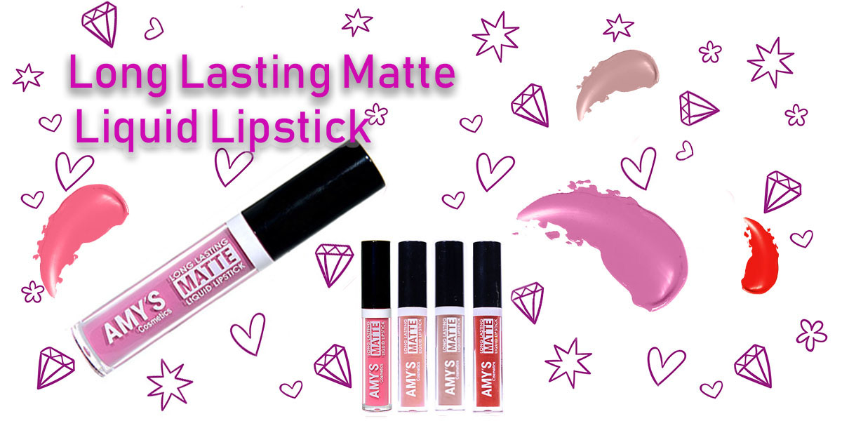 AMY'S Long Lasting Matte Liquid Lipstick!